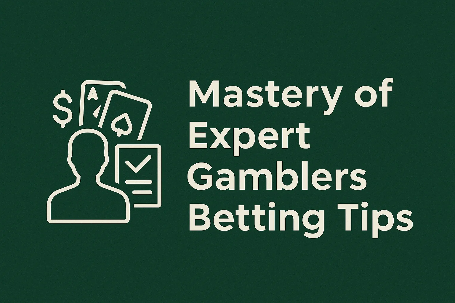 Mastery of Expert Gamblers Betting Tips